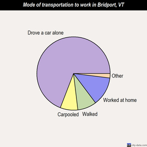 Bridport mode of transportation to work chart