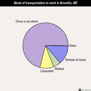 Brooklin mode of transportation to work chart