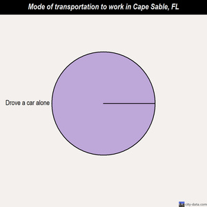 Cape Sable mode of transportation to work chart