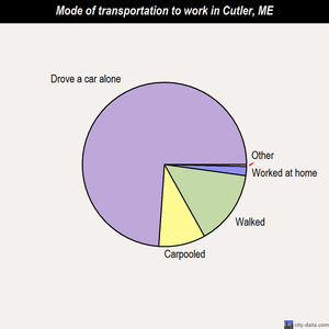 Cutler mode of transportation to work chart