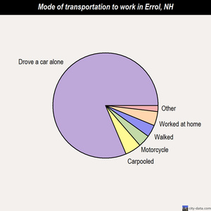 Errol mode of transportation to work chart