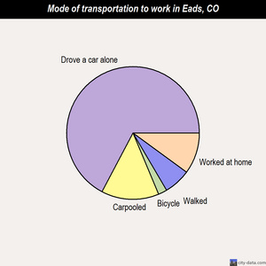 Eads mode of transportation to work chart
