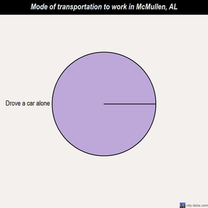 McMullen mode of transportation to work chart
