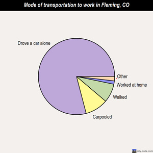 Fleming mode of transportation to work chart