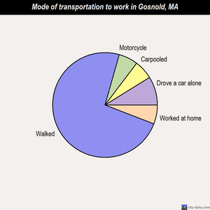 Gosnold mode of transportation to work chart