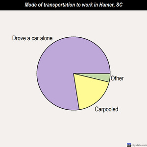 Hamer mode of transportation to work chart