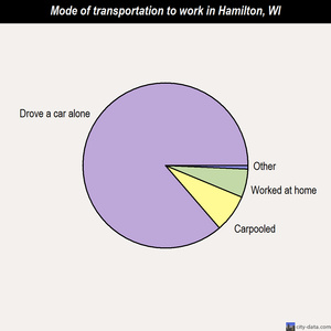 Hamilton mode of transportation to work chart