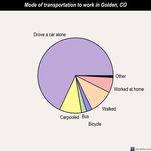 Golden mode of transportation to work chart
