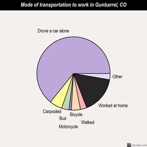 Gunbarrel mode of transportation to work chart