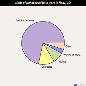 Holly mode of transportation to work chart