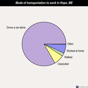 Hope mode of transportation to work chart