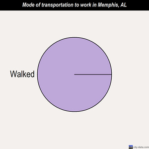 Memphis mode of transportation to work chart