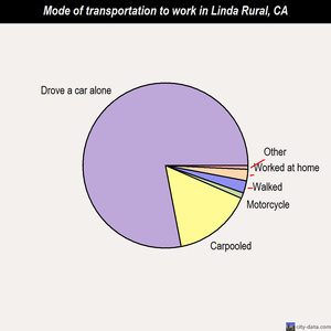 Linda Rural mode of transportation to work chart