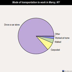 Marcy mode of transportation to work chart