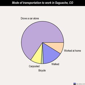 Saguache mode of transportation to work chart