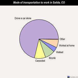 Salida mode of transportation to work chart