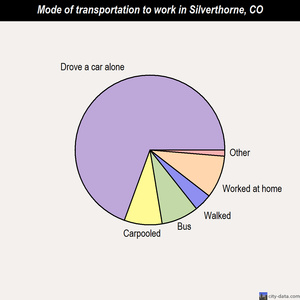 Silverthorne mode of transportation to work chart