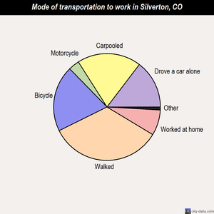 Silverton mode of transportation to work chart