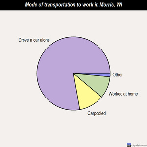Morris mode of transportation to work chart