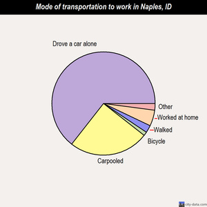 Naples mode of transportation to work chart