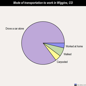 Wiggins mode of transportation to work chart