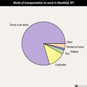 Newfield mode of transportation to work chart