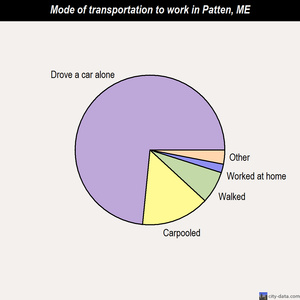 Patten mode of transportation to work chart