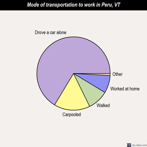 Peru mode of transportation to work chart