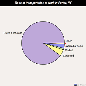 Porter mode of transportation to work chart