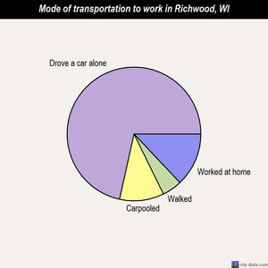 Richwood mode of transportation to work chart