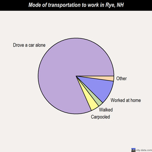 Rye mode of transportation to work chart