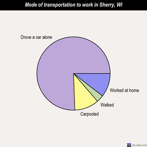 Sherry mode of transportation to work chart