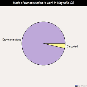 Magnolia mode of transportation to work chart