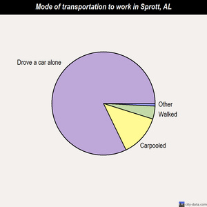 Sprott mode of transportation to work chart