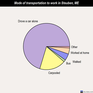 Steuben mode of transportation to work chart