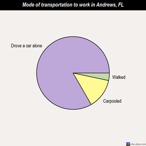 Andrews mode of transportation to work chart