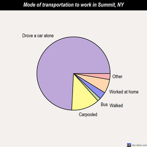 Summit mode of transportation to work chart