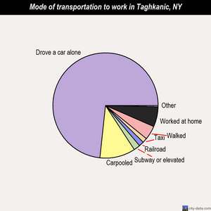 Taghkanic mode of transportation to work chart