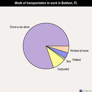 Baldwin mode of transportation to work chart