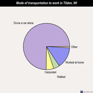 Tilden mode of transportation to work chart