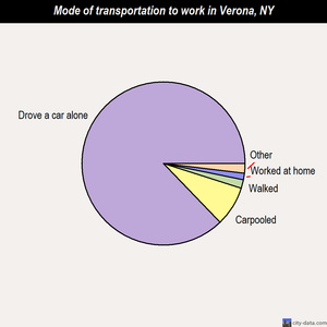 Verona mode of transportation to work chart
