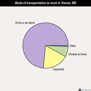 Vienna mode of transportation to work chart