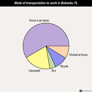 Bokeelia mode of transportation to work chart