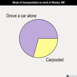 Wesley mode of transportation to work chart