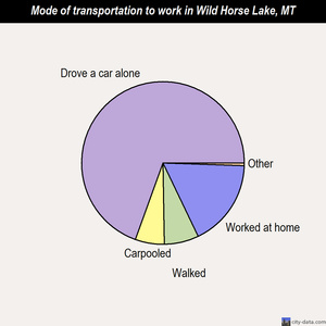 Wild Horse Lake mode of transportation to work chart