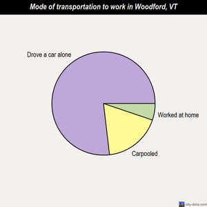 Woodford mode of transportation to work chart