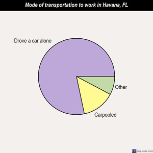 Havana mode of transportation to work chart