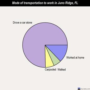 Juno Ridge mode of transportation to work chart