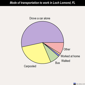 Loch Lomond mode of transportation to work chart