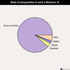 Marianna mode of transportation to work chart